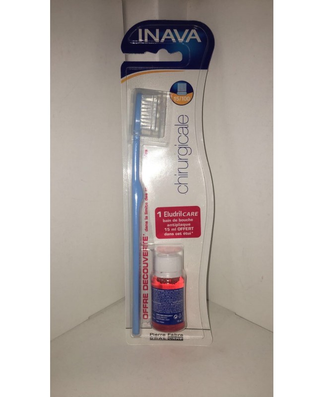 Inava chirurgicale brosse à dents + 1 Eludril care OFFERT