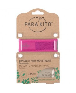 Para'kito - Bracelet anti-moustiques rechargeable Fushia
