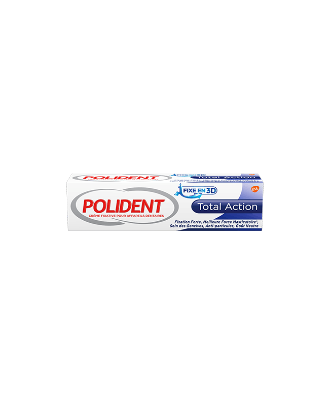 Polident - Crème fixative appareils dentaires Total action