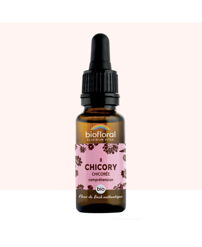 Fleur de Bach AUTHENTIQUE - Chicory (Chicorée) n 8 Biofloral