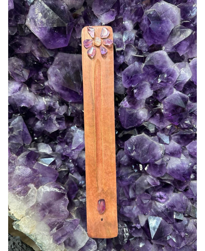 SUPPORT ENCENS fleur  AMETHYSTE