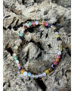 BRACELET AGATE MULTICOLORE