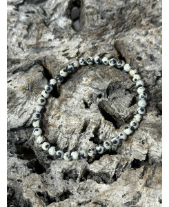 BRACELET JASPE DALMATIEN