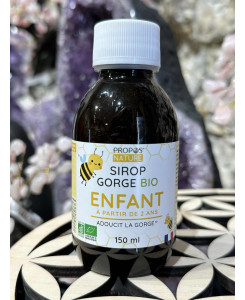 SIROP GORGE ENFANT BIO