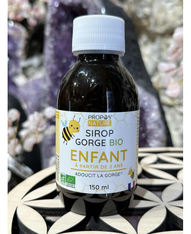 SIROP GORGE ENFANT BIO