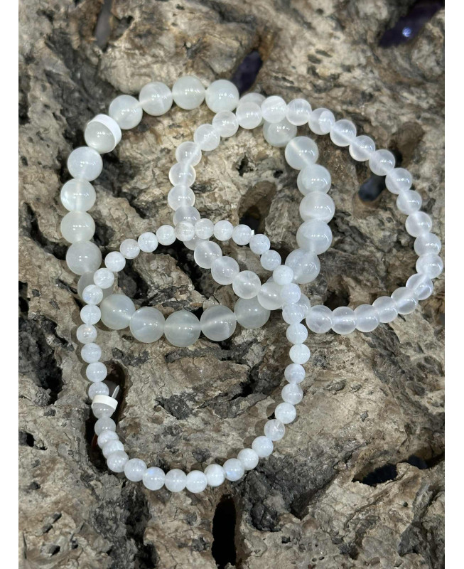 BRACELET PIERRE DE LUNE BLANCHE