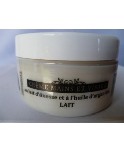 Crème mains et visage au lait d'anesse-lait