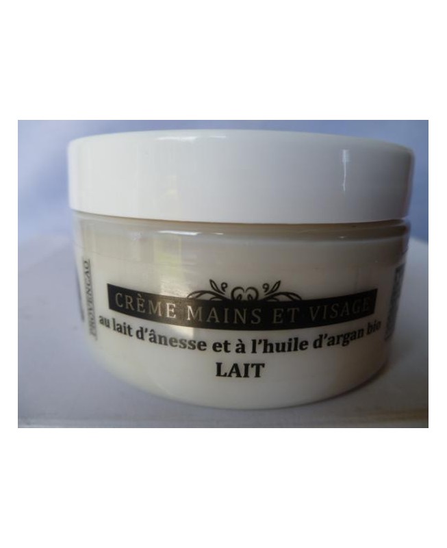 Crème mains et visage au lait d'anesse-lait